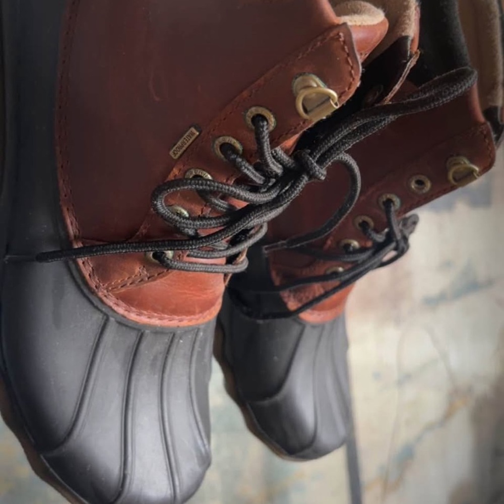 Sperry Men's Leather and Rubber Boots